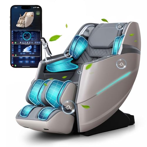 Black Full Body Massage Chair with Zero Gravity SL Track O73634