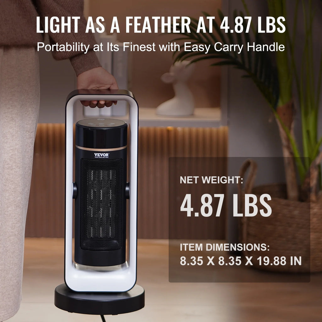 1500W Electric Fan Forced Portable Space Heater with Thermostat M52695