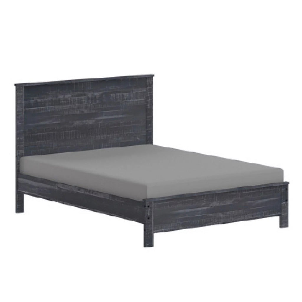 Grey Queen Size Solid Wood Platform Bed Frame U220