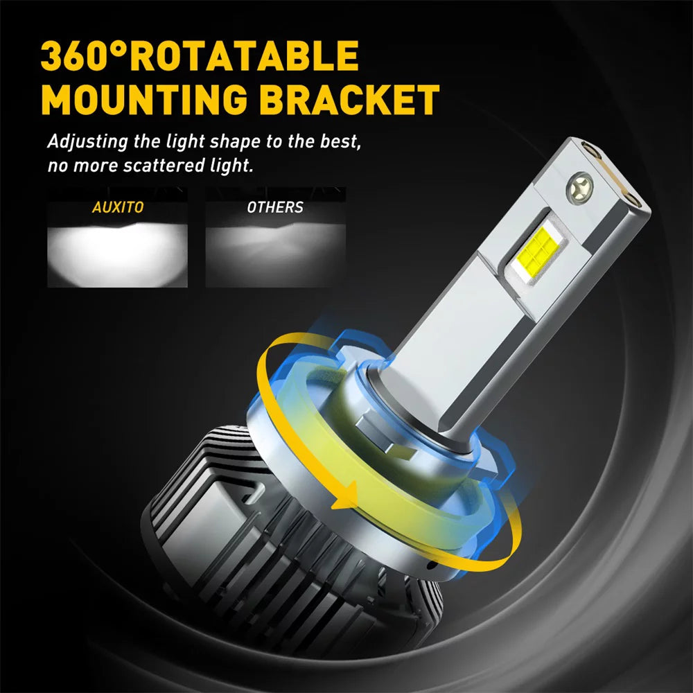 H11 LED Headlight Bulb 6500K Cool White Pack of 2 C393