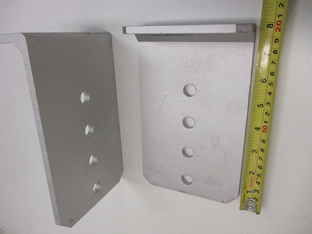 Vertical Pontoon Boat Trailer Bunk Bolster L Brackets 5" by 8" Aluminum T539