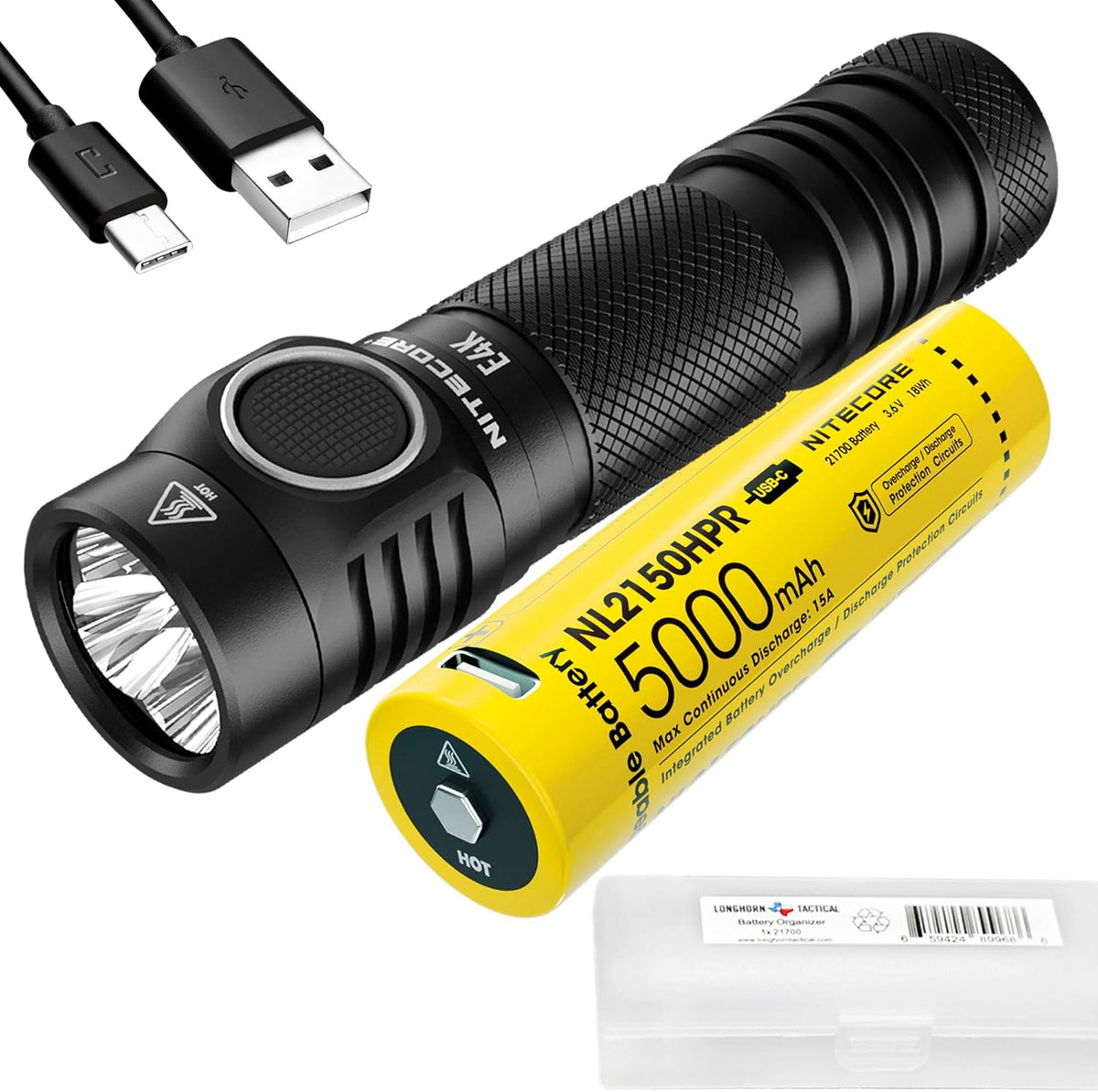 4400 Lumen EDC Flashlight with 5000mAh USB-C Rechargeable Battery V253212