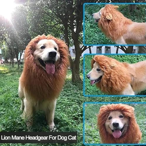 Adjustable Dog Lion Mane Costume B2487