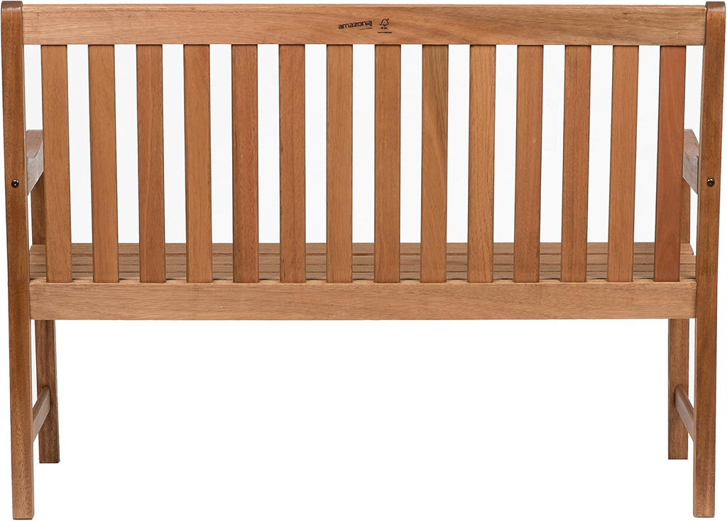 Light Brown Eucalyptus Wood Patio Bench T88568