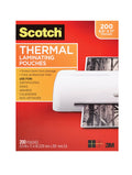 Thermal Laminating Pouches, 8.9 x 11.4-Inches, 3 Mil Thick, 200-Pack, Clear X212