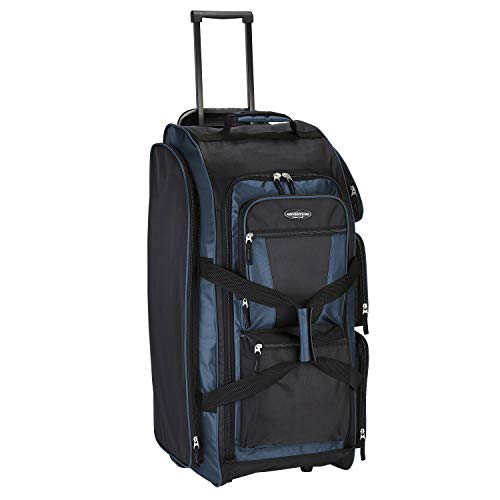 30 Inch Multi-pocket Rolling Duffel Bag R589