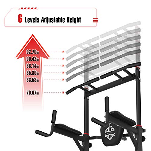 Power Tower Pull Up Dip Station Home Gym Strength Training Fitness Equipment S242481
