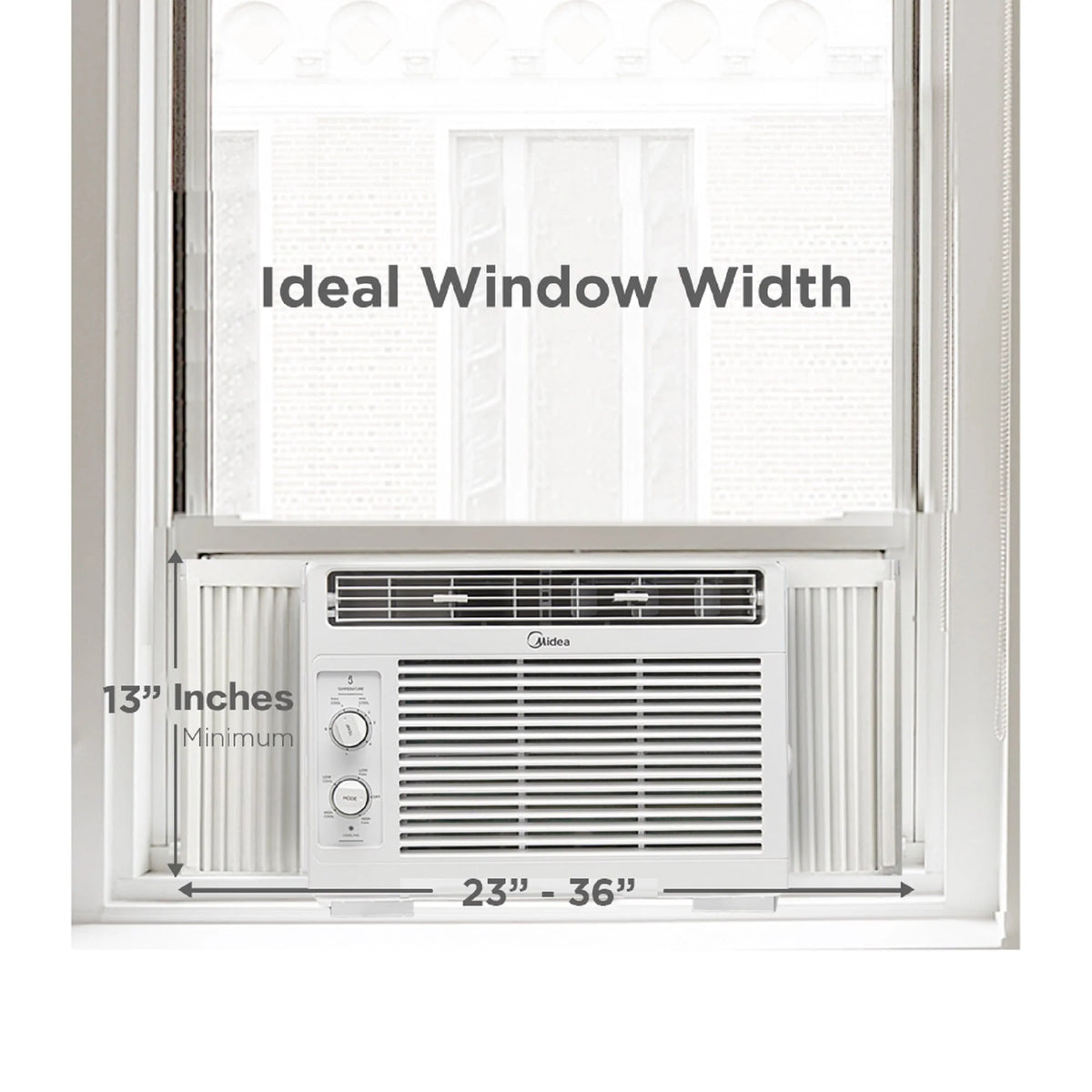 5,000 BTU 150 Sq Ft White Window Air Conditioner N267454