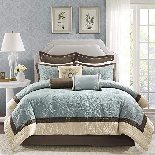 King Blue 9 Piece Comforter Set V307608