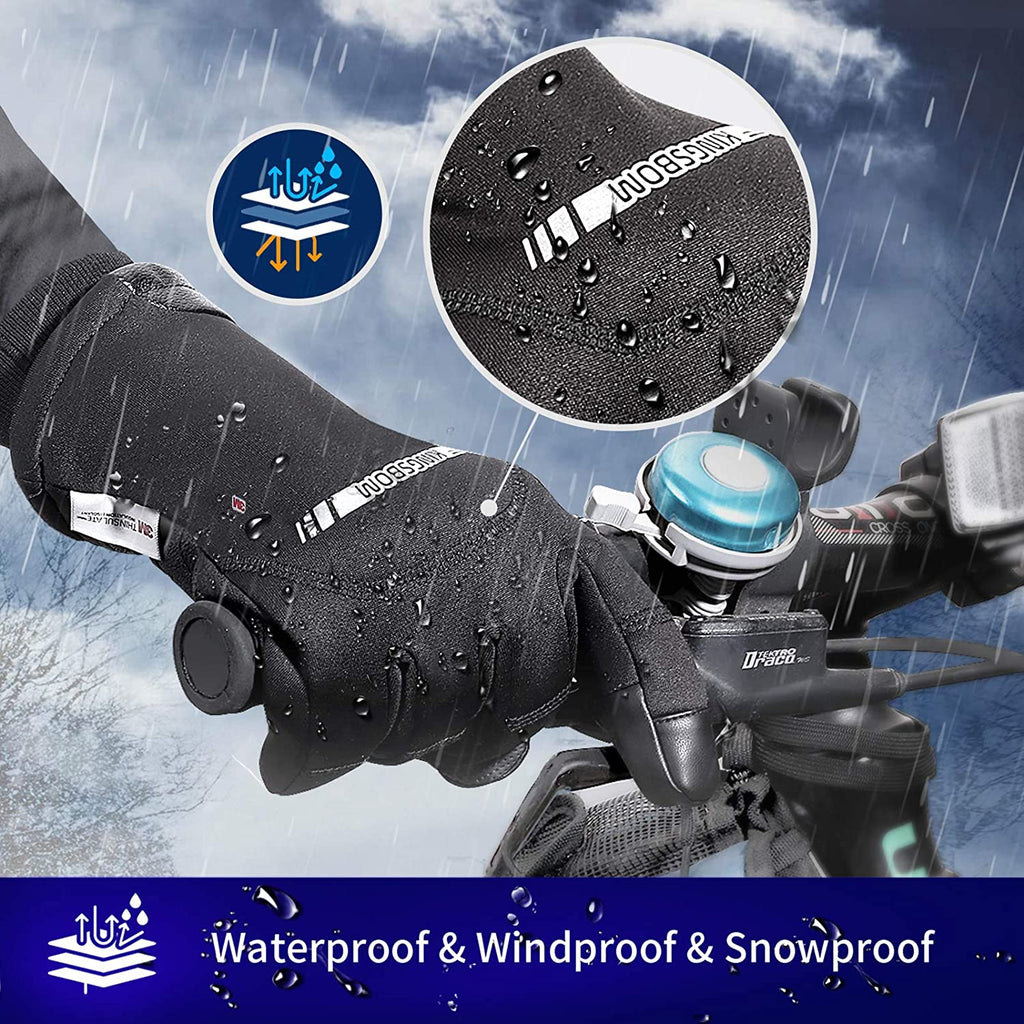 Black Thermal Touch Screen Gloves Y889541