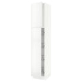 White High Cabinet with Door and Wire Baskets D966378