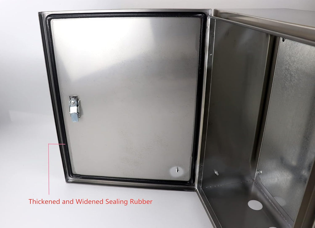 304 Stainless Steel Electrical Box 20'' x 16'' x 8'' Weatherproof N39199
