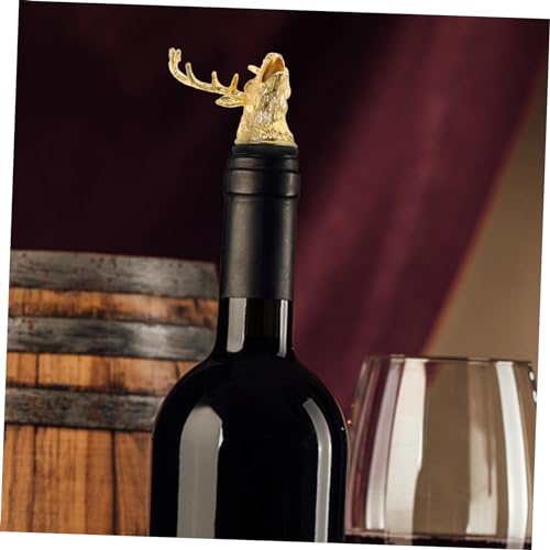 Deer Head Shape Wine Spout Pourer Bottle Stopper R4845