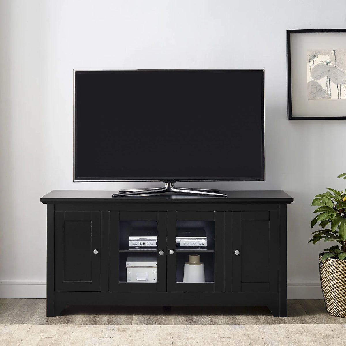 Black Wood TV Stand N1062