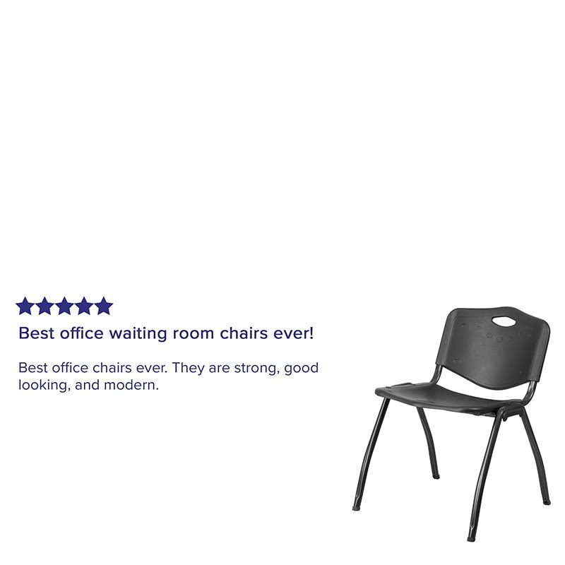 Black Plastic Stack Chair B86032
