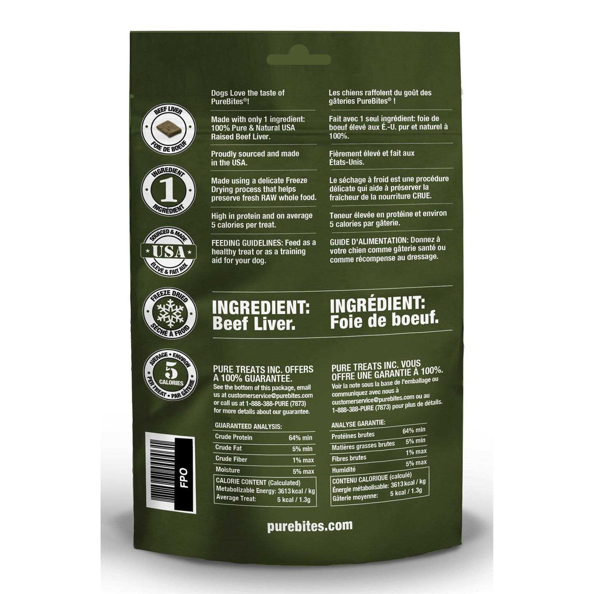 Freeze Dried Beef Liver Dog Treats N7227