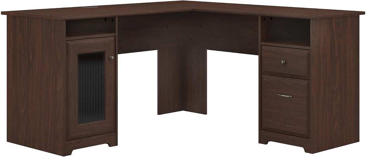 Modern Walnut L Shape Desk B464