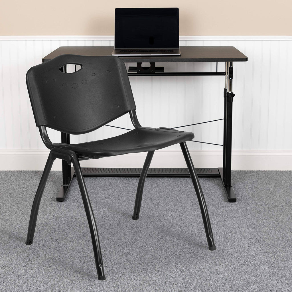 Black Plastic Stack Chair B86032