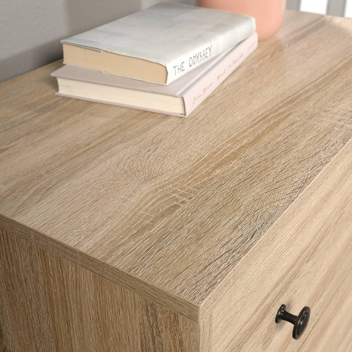 4-Drawer Tall Wood Bedroom Chest in Charter Oak T3680
