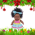 8 Inch Black Baby Dolls With Clothes X1354