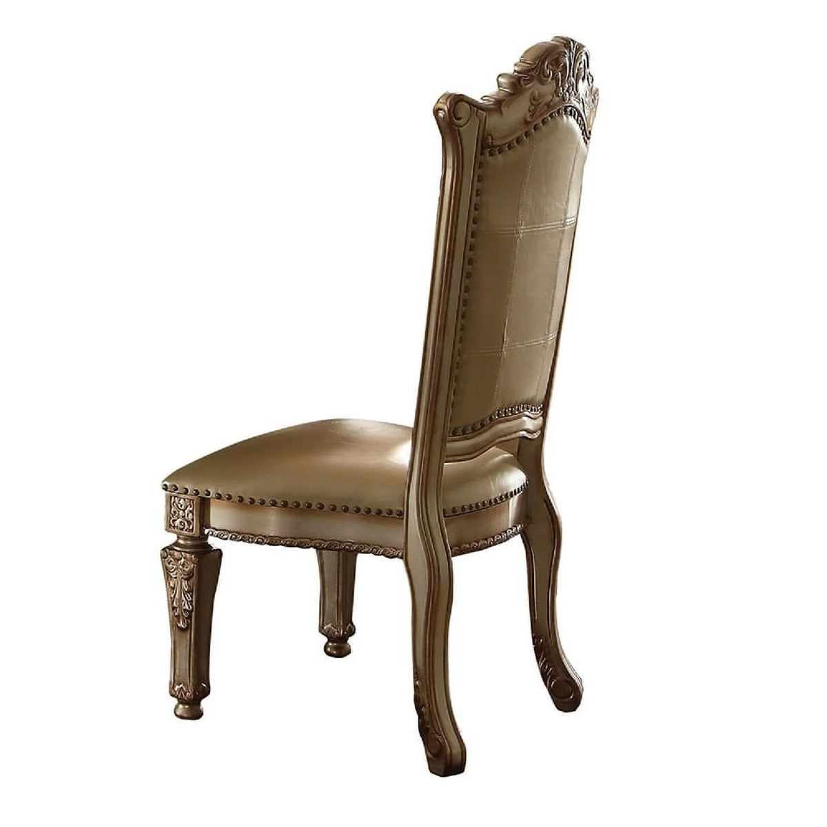 27 Inch Faux Leather Dining Chair Set of 2 K7638