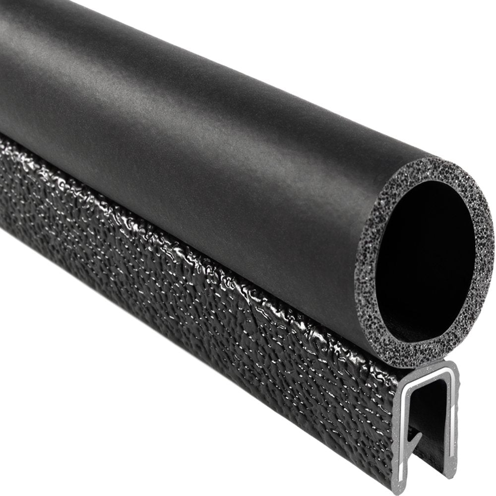 PVC Plastic Trim Seal with EPDM Rubber Seal, 25 ft Length K75806