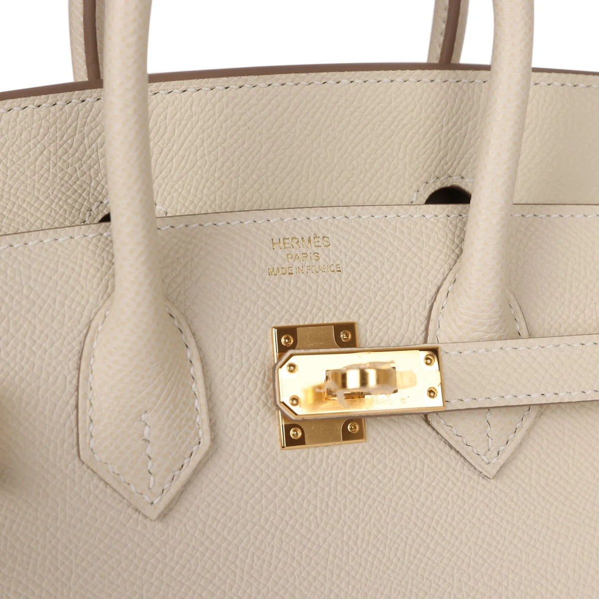 Birkin 25 Craie Epsom Gold Hardware Z580