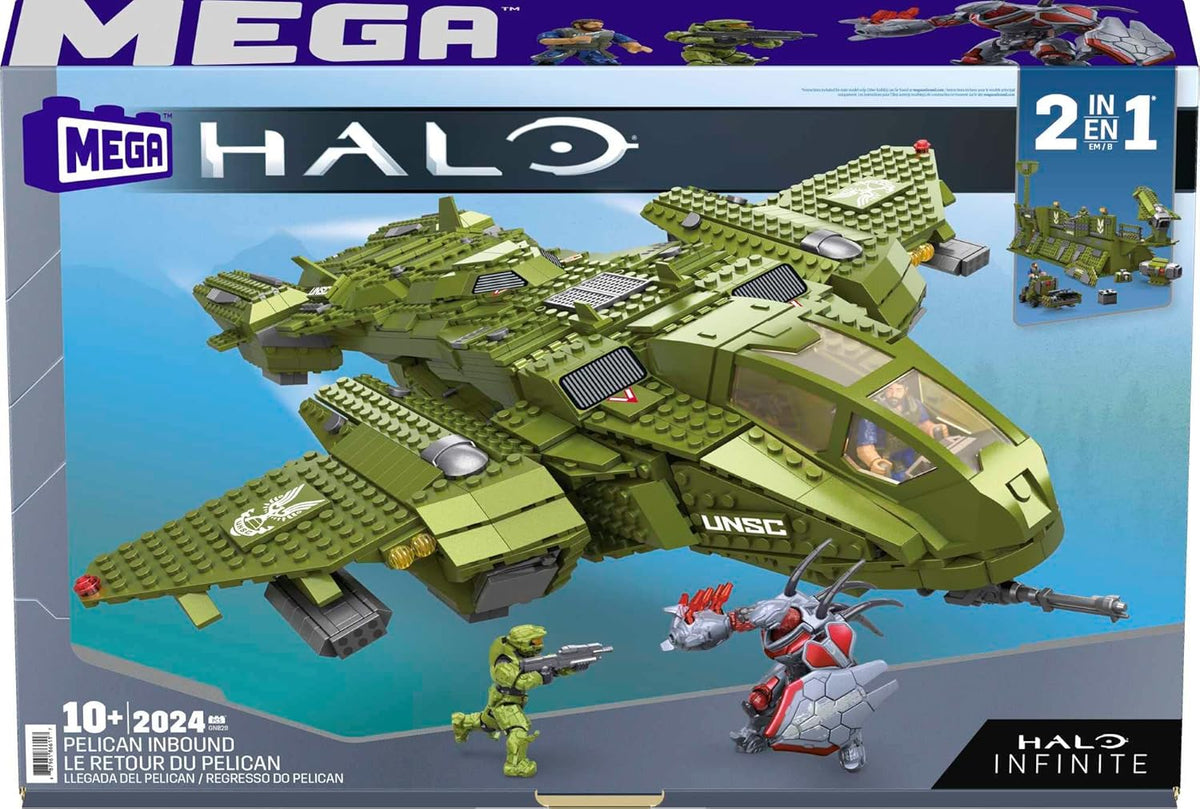 Pelican Inbound Vehicle with 2024 Pieces, 3 Micro Action Figures and Accessories Z638264