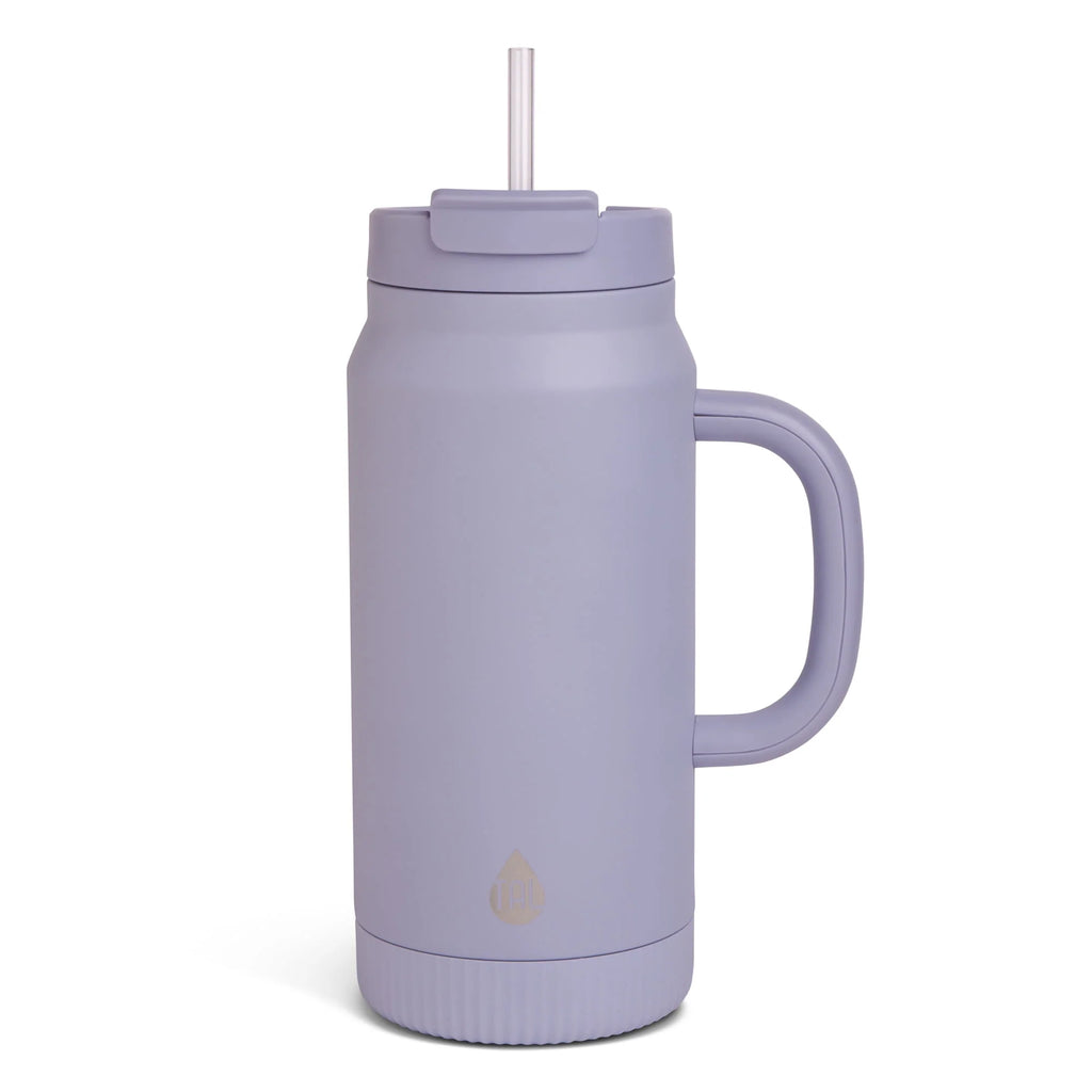 Stainless Steel Tumbler with Straw 64 fl oz Red Y438