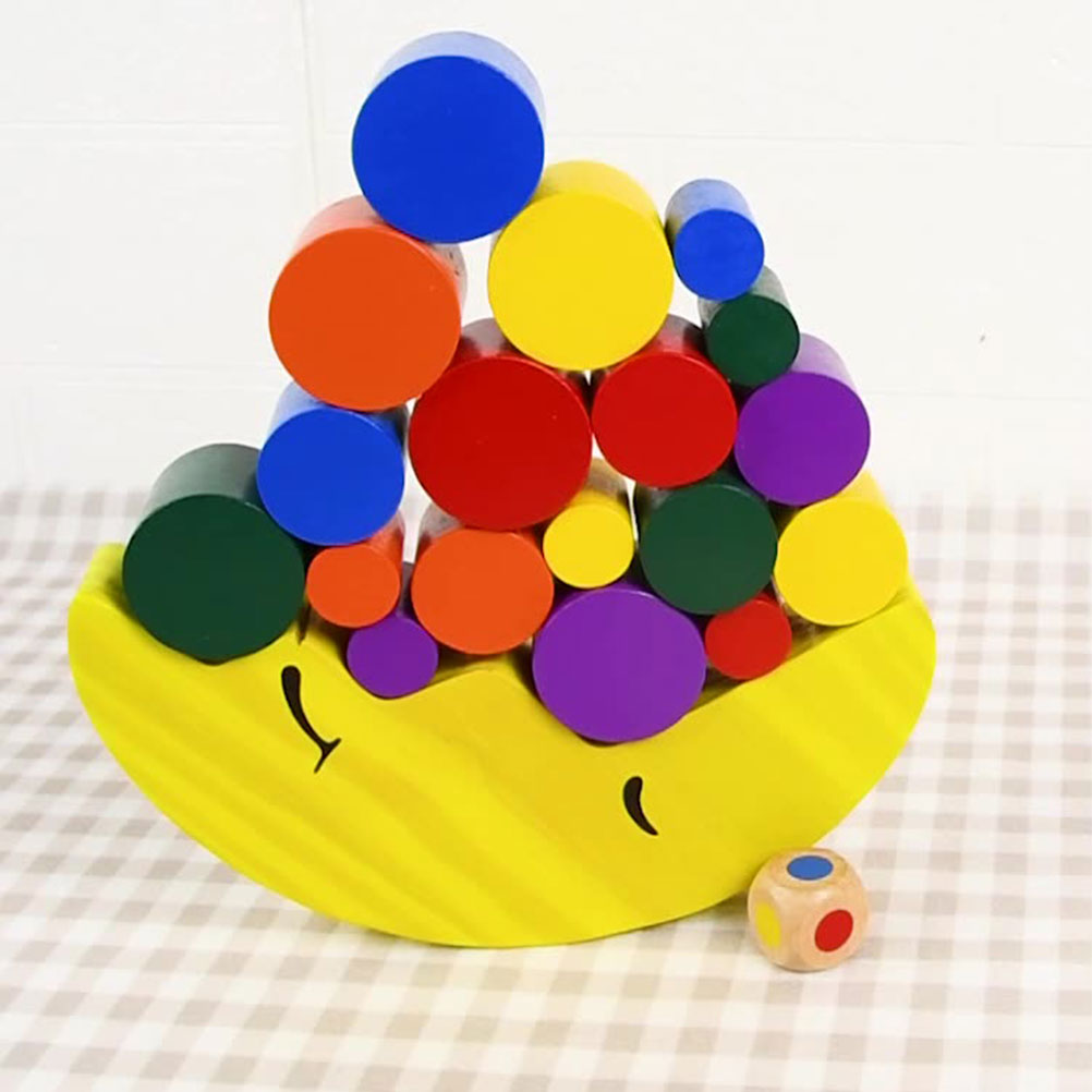 Wooden Stacking Game Building Blocks Y43212