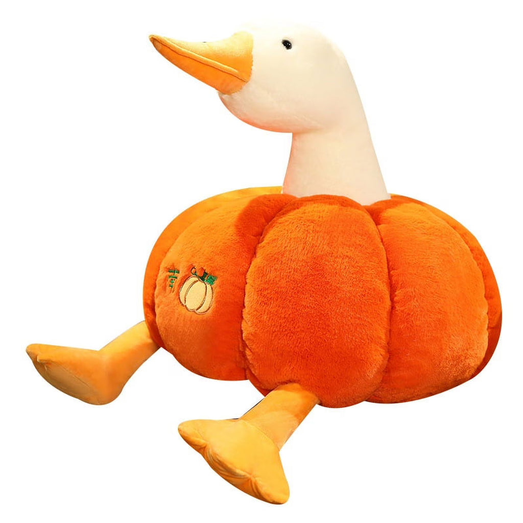 Plush Pumpkin Duck Stuffed Animal Doll P429091