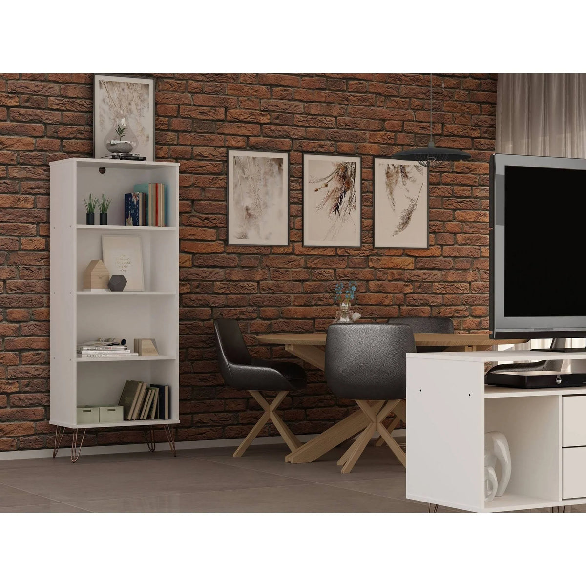White Bookcase O349065