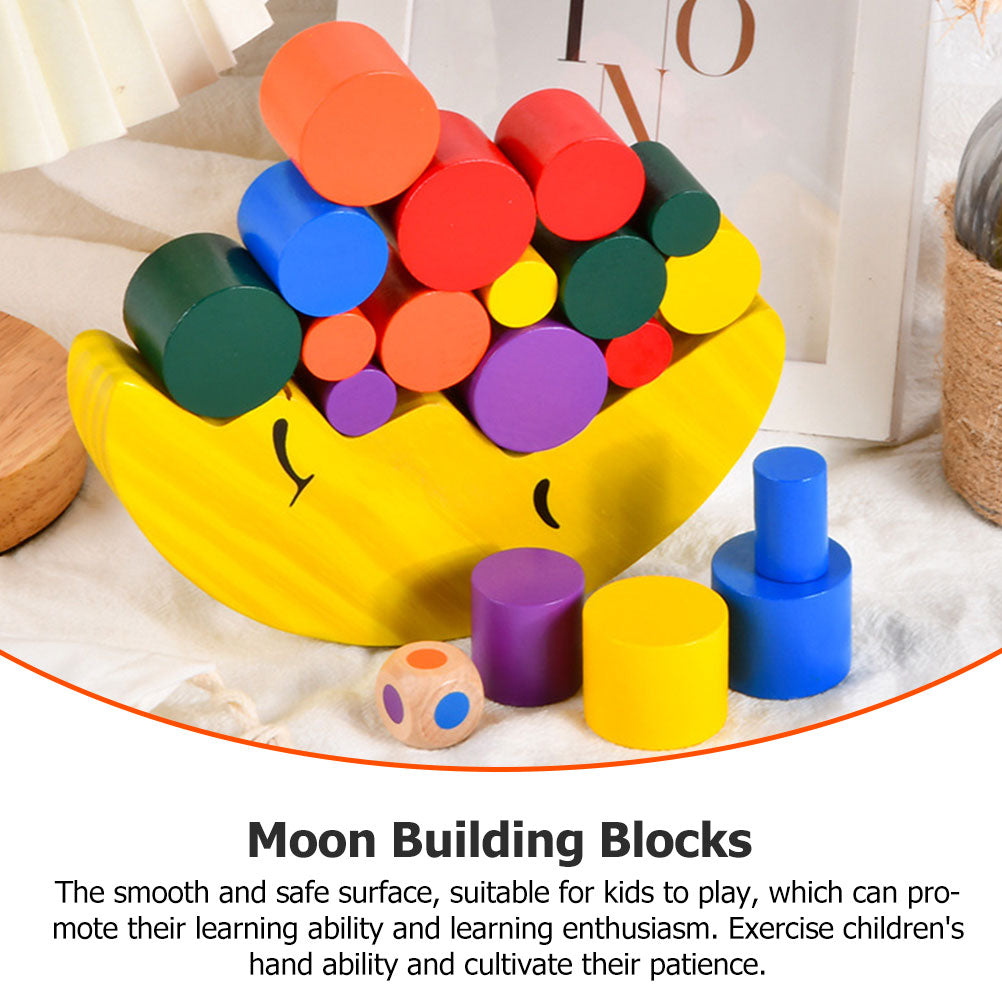 Wooden Stacking Game Building Blocks Y43212