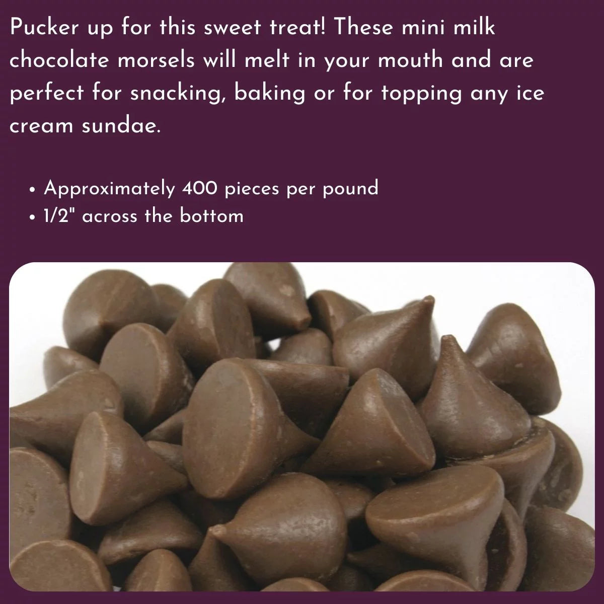 Mini Unwrapped Hershey Kisses 5 Lb Case P7256