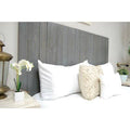 King Gray Solid Wood Panel Headboard Q575