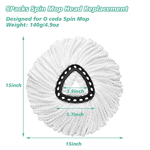 10 PCS Microfiber Spin Mop Replacement Head G71420