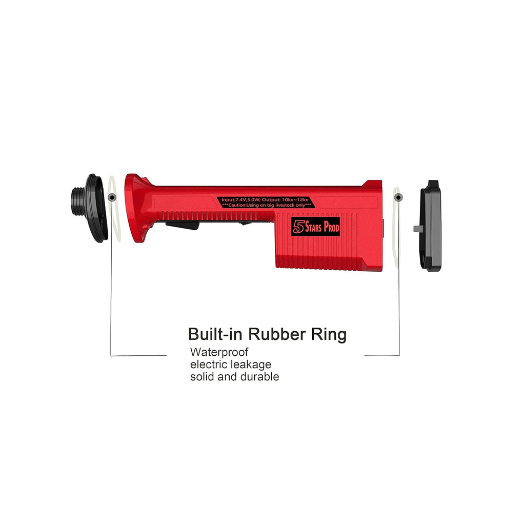 Rechargeable Electric Cattle Prod with 28in. Flexible Shaft D186