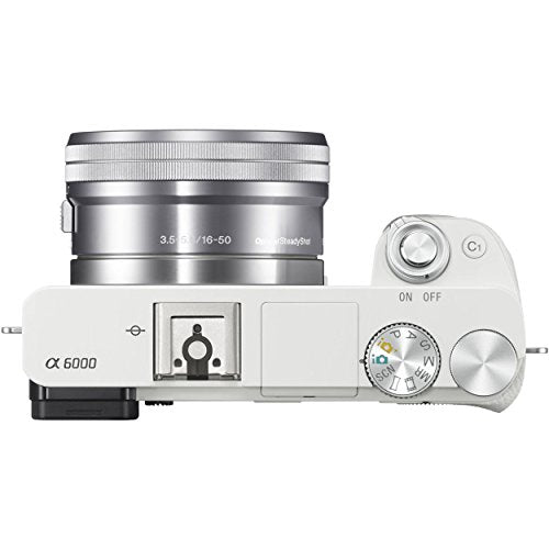 White 24 MP Mirrorless Digital Camera with 16-50 mm Lens E4888