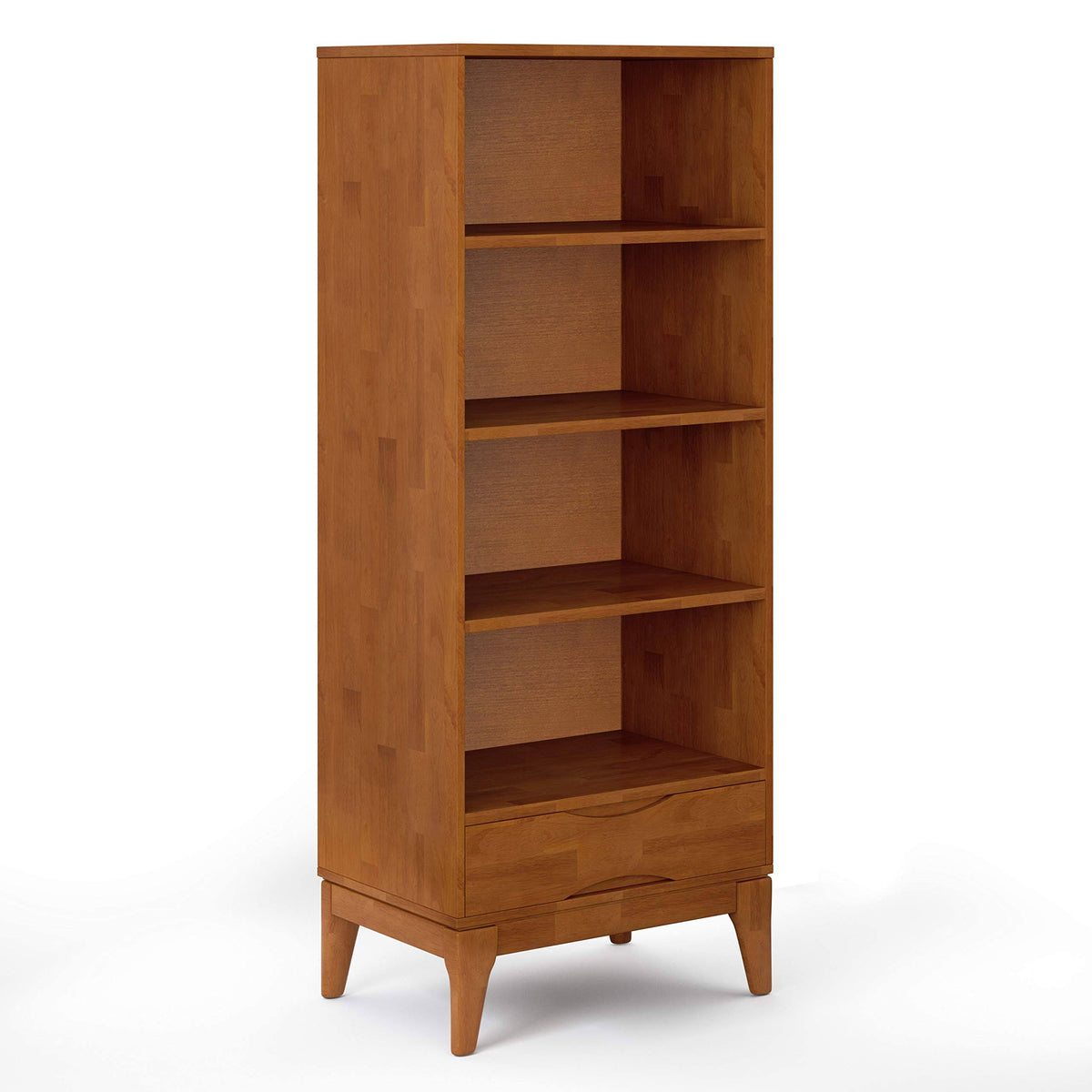 Solid Hardwood 60 in. x 24 in. Bookcase with Storage G572326