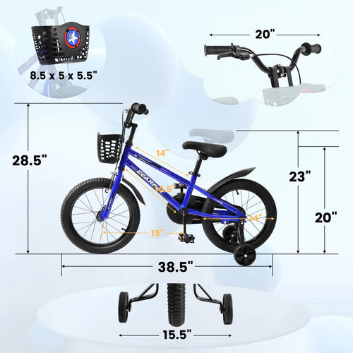 14 inch Kids Bike with Training Wheels Q203885