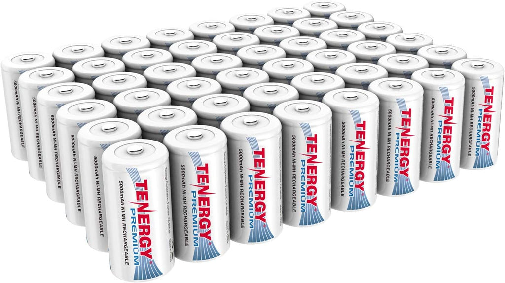 Rechargeable C Batteries 5000mAh NiMH 48-Pack P301