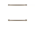 Double Wall Oven Handles in Brushed Bronze Q78557