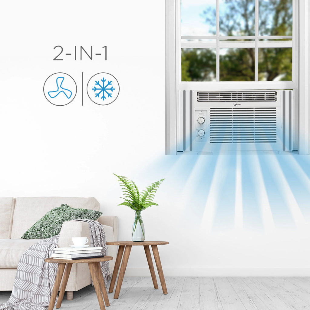 5,000 BTU 150 Sq Ft White Window Air Conditioner N267454
