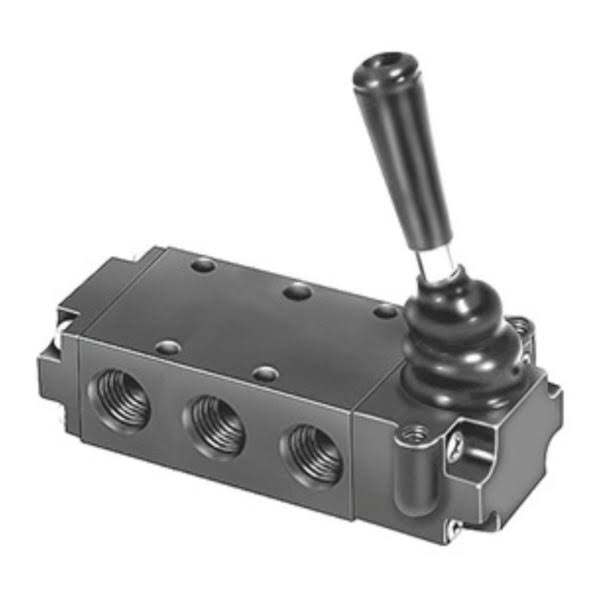 Manual Valve, Lever, 1/4 NPT, 4 Way A308827