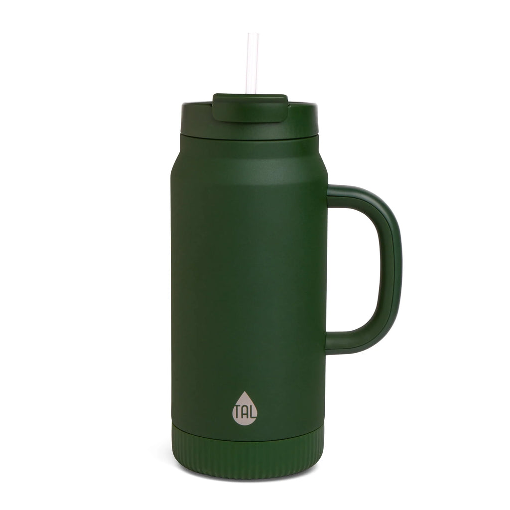 Stainless Steel Tumbler with Straw 64 fl oz Red Y438