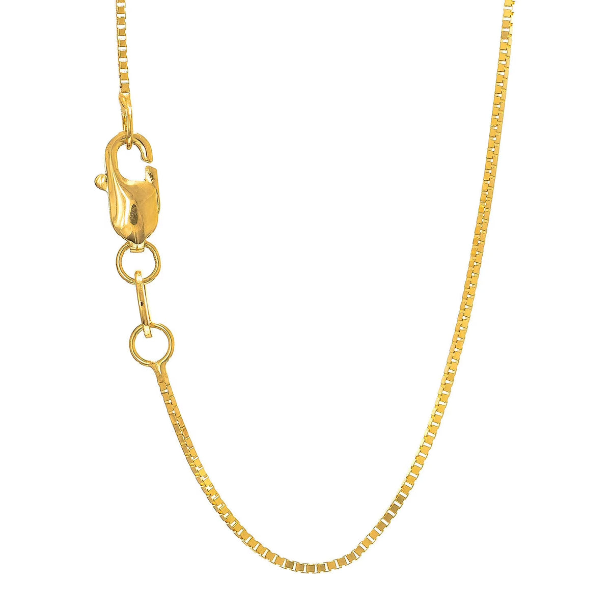 14k 20" Yellow Gold Box Chain with Lobster Clasp X7249