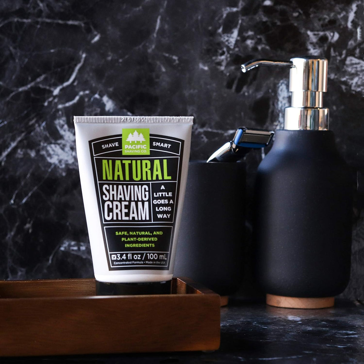 All Natural Shaving Cream, 3.4 oz (Pack of 12) Q8129