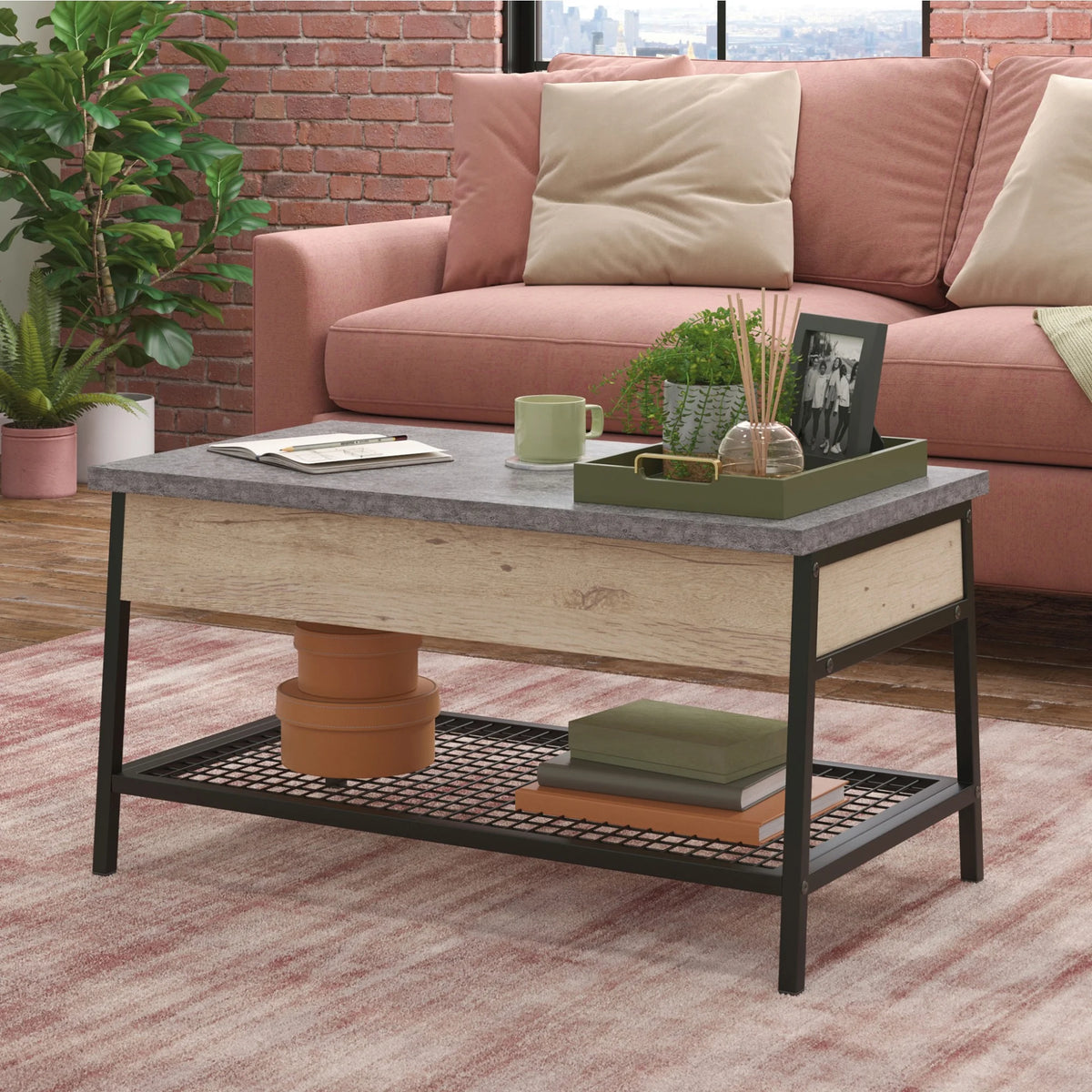 Engineered Wood Lift-Top Coffee Table X72084