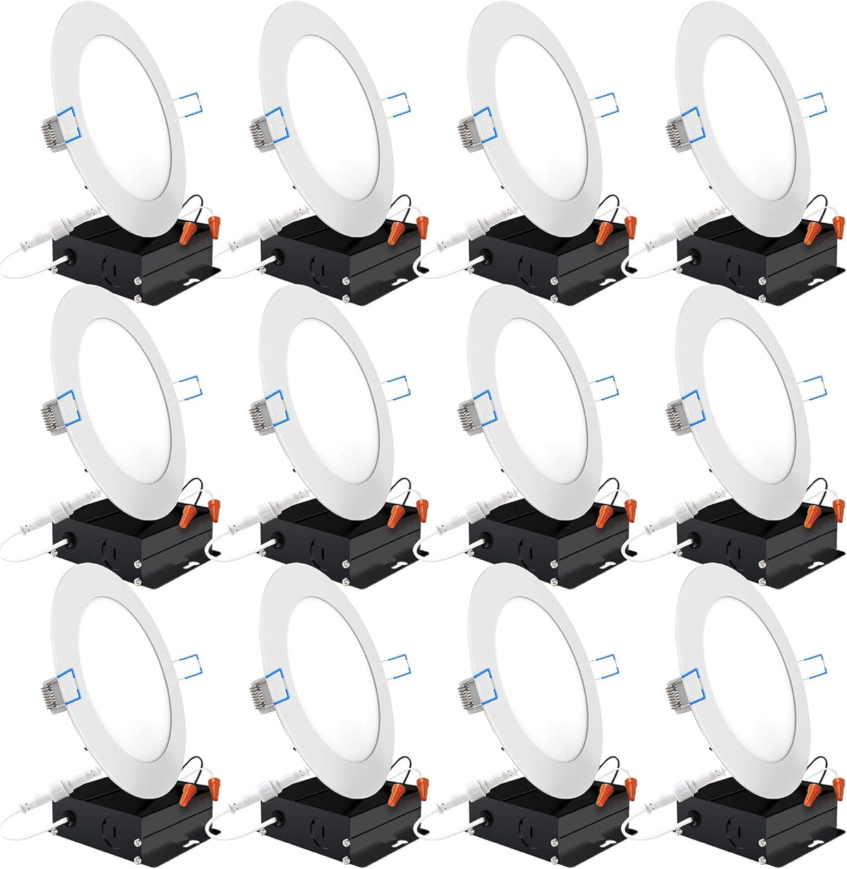12 Pack 4 Inch Ultra Thin LED Recessed Ceiling Lights M9469