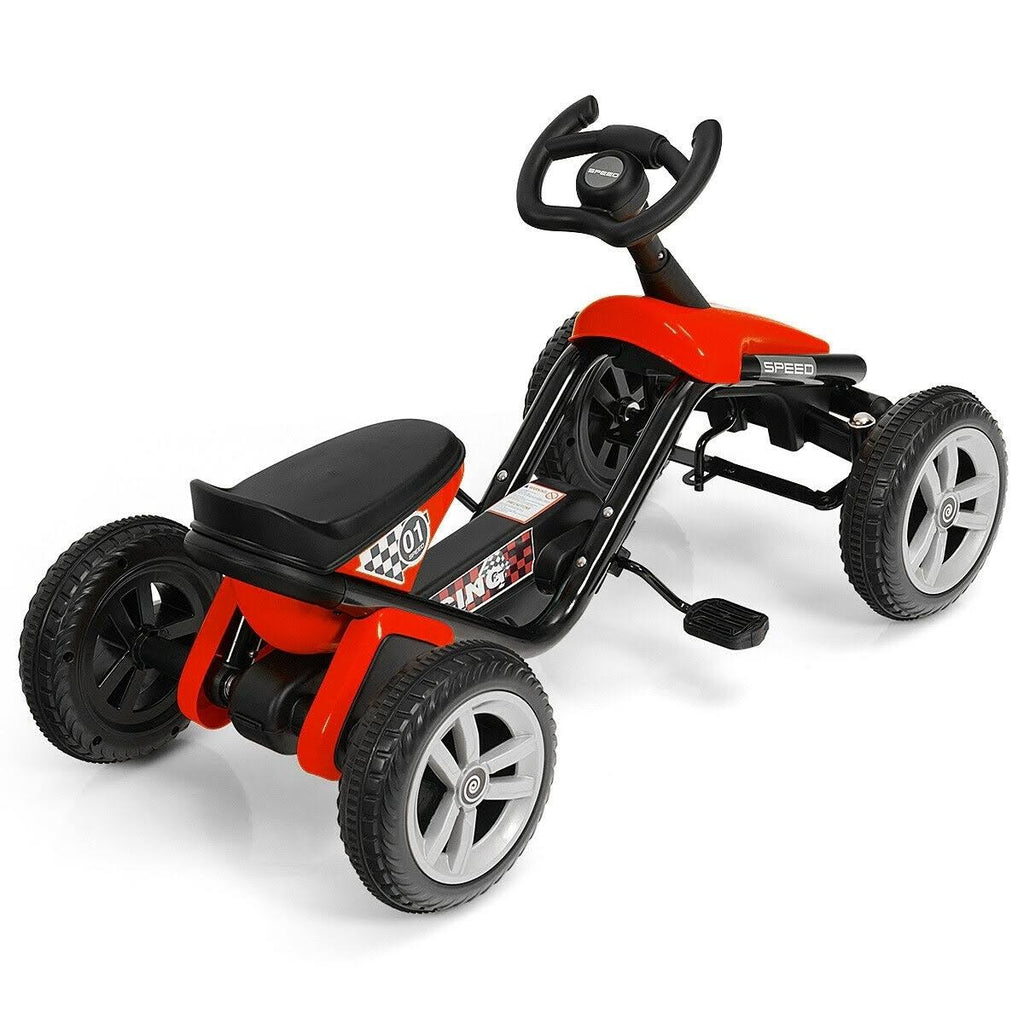 4 Wheel Pedal Powered Ride on Car Red U5319